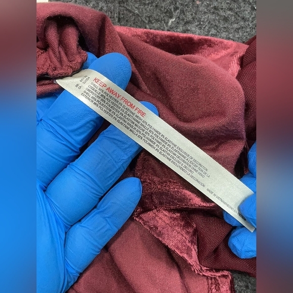 Free People Intimately Velvet Ruched Puff Sleeve Crop Top – Size XS, NWT - Picture 7 of 7